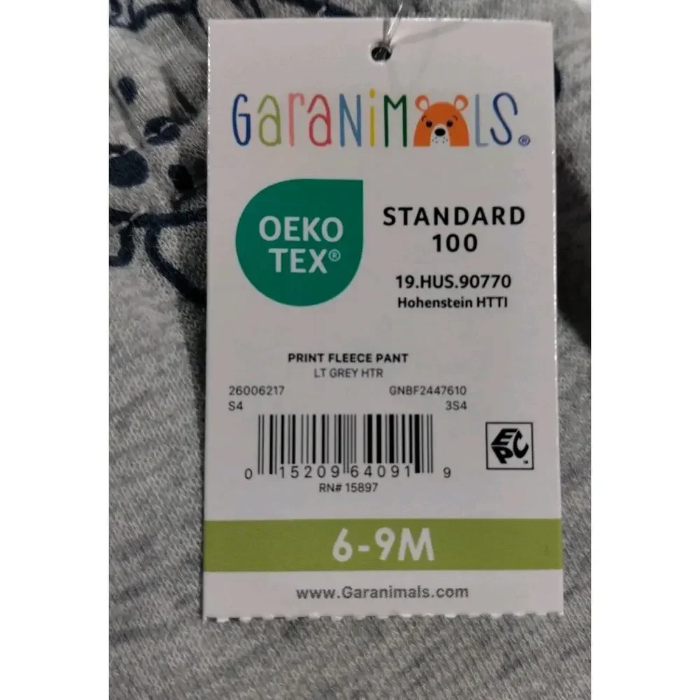 Garanimals Baby Boy Print Fleece Joggers, Sizes 6-9 Months